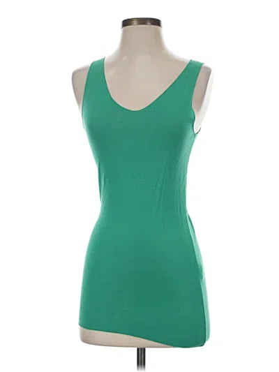 Pre-owned Assorted Brands Tank Top Green Strapless Neckline Tops