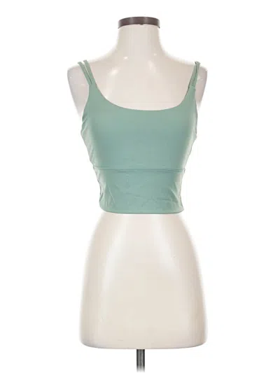 Pre-owned Assorted Brands Tank Top Green Strapless Neckline Tops