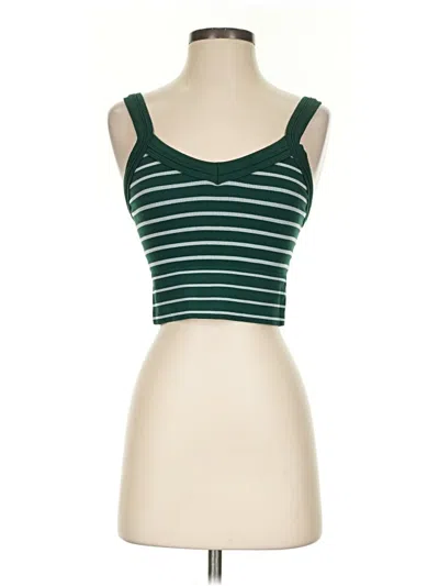 Assorted Brands Tank Top Green Strapless Neckline Tops