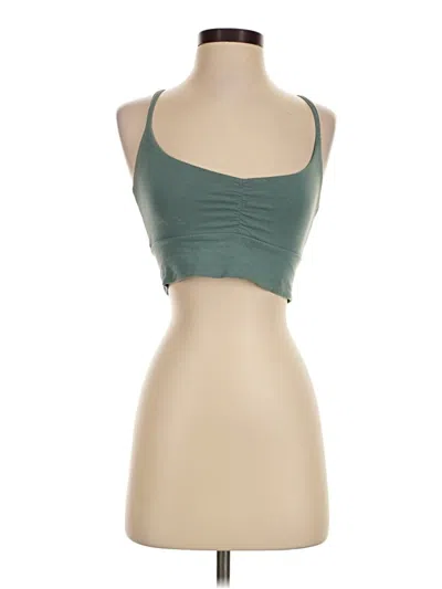 Pre-owned Assorted Brands Tank Top Green Strapless Neckline Tops