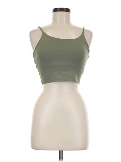 Pre-owned Assorted Brands Tank Top Green Strapless Neckline Tops
