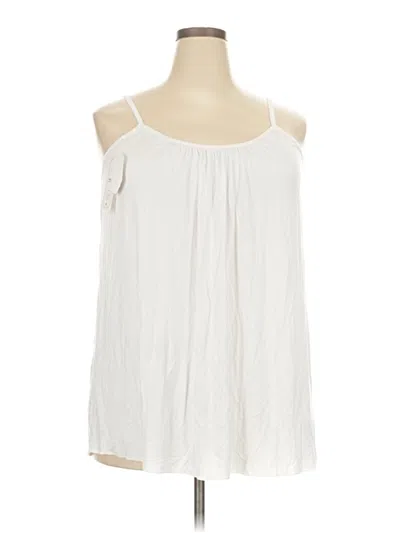 Assorted Brands Tank Top Ivory Cold Shoulder Neckline Tops In White