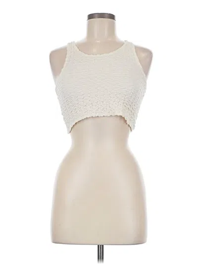 Pre-owned Assorted Brands Tank Top Ivory Halter Neckline Tops