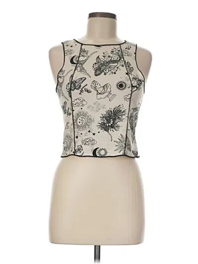 Pre-owned Assorted Brands Tank Top Ivory Halter Neckline Tops