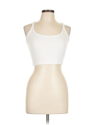 Pre-owned Assorted Brands Tank Top Ivory Halter Neckline Tops In White
