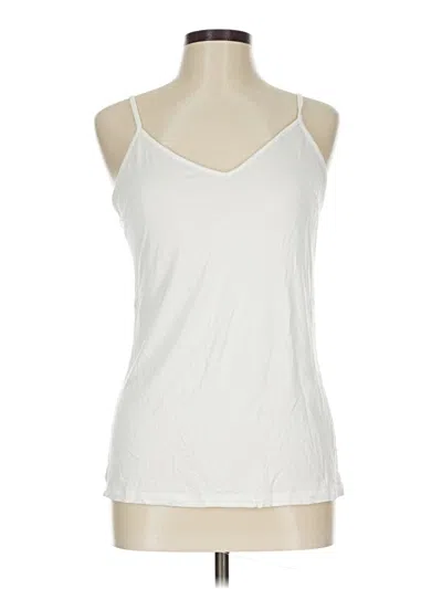 Pre-owned Assorted Brands Tank Top Ivory Halter Neckline Tops In White
