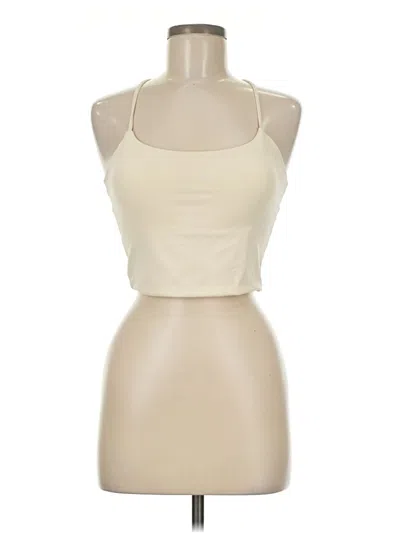 Assorted Brands Tank Top Ivory Halter Neckline Tops In White