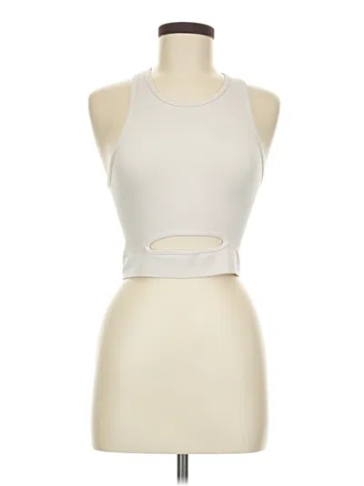 Pre-owned Assorted Brands Tank Top Ivory Halter Neckline Tops In White