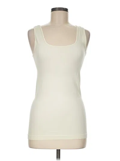 Pre-owned Assorted Brands Tank Top Ivory Square Neckline Tops