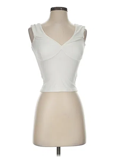 Pre-owned Assorted Brands Tank Top Ivory Strapless Neckline Tops