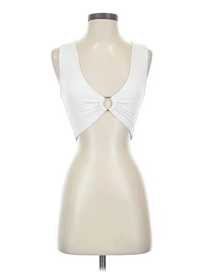 Pre-owned Assorted Brands Tank Top Ivory Strapless Neckline Tops