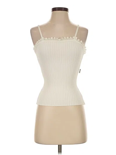 Pre-owned Assorted Brands Tank Top Ivory Strapless Neckline Tops