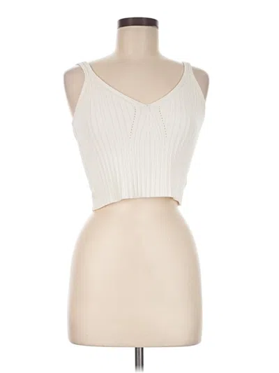 Pre-owned Assorted Brands Tank Top Ivory Strapless Neckline Tops