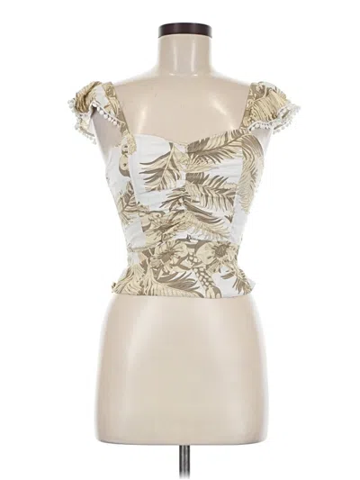 Pre-owned Assorted Brands Tank Top Ivory Strapless Neckline Tops