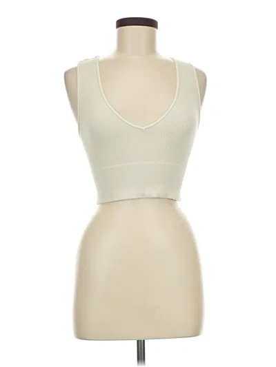 Pre-owned Assorted Brands Tank Top Ivory Strapless Neckline Tops