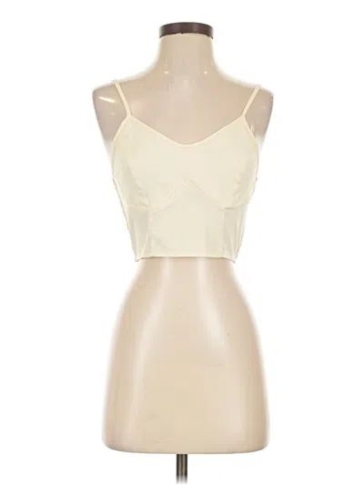 Pre-owned Assorted Brands Tank Top Ivory Strapless Neckline Tops