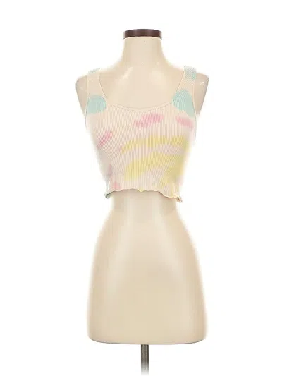 Pre-owned Assorted Brands Tank Top Ivory Strapless Neckline Tops In White