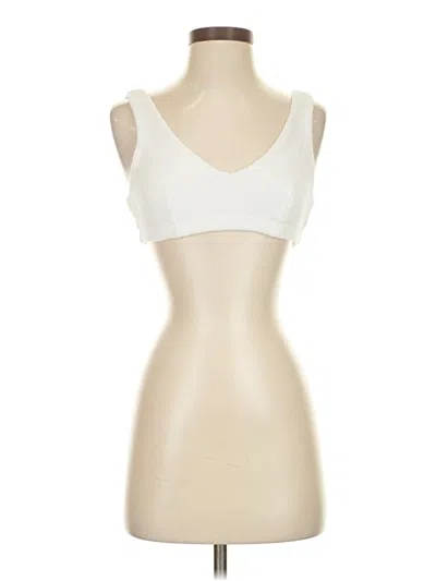 Pre-owned Assorted Brands Tank Top Ivory Strapless Neckline Tops In White