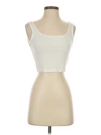 Pre-owned Assorted Brands Tank Top Ivory Strapless Neckline Tops In White
