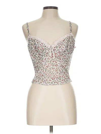 Pre-owned Assorted Brands Tank Top Ivory Sweetheart Neckline Tops