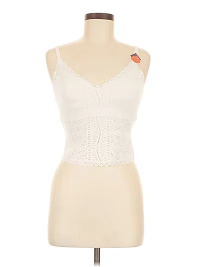 Assorted Brands Tank Top Ivory Sweetheart Neckline Tops In White