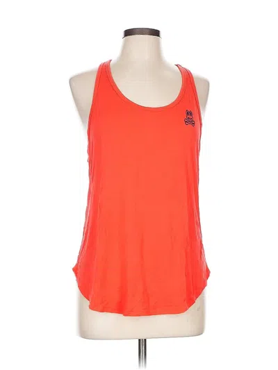 Pre-owned Assorted Brands Tank Top Orange Halter Neckline Tops