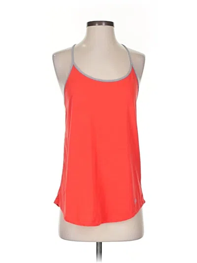 Pre-owned Assorted Brands Tank Top Orange Halter Neckline Tops