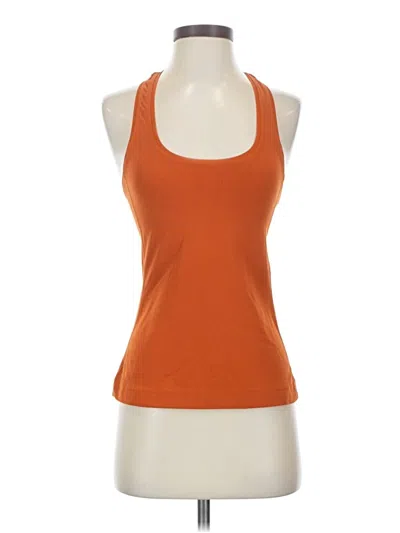 Pre-owned Assorted Brands Tank Top Orange Halter Neckline Tops