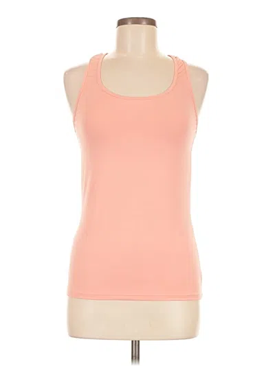 Pre-owned Assorted Brands Tank Top Orange Halter Neckline Tops
