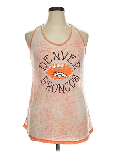 Pre-owned Assorted Brands Tank Top Orange Halter Neckline Tops