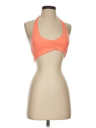 Pre-owned Assorted Brands Tank Top Orange Halter Neckline Tops