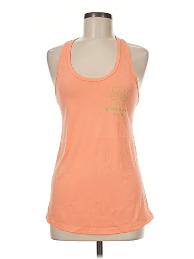 Pre-owned Assorted Brands Tank Top Orange Halter Neckline Tops