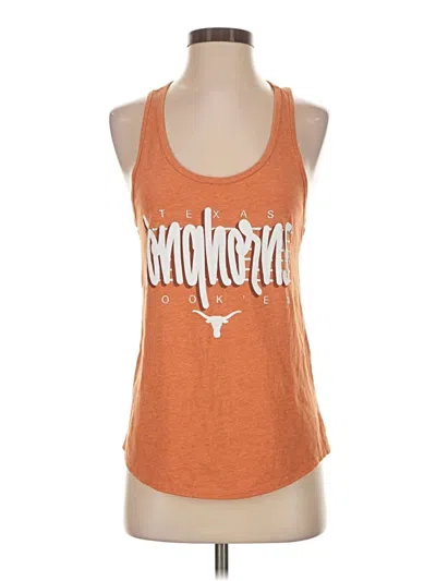 Pre-owned Assorted Brands Tank Top Orange Halter Neckline Tops