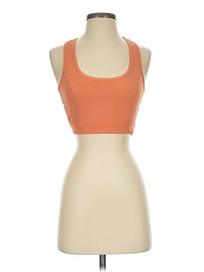 Pre-owned Assorted Brands Tank Top Orange Halter Neckline Tops