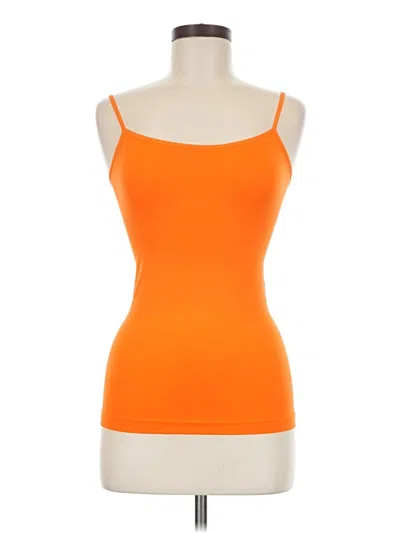 Pre-owned Assorted Brands Tank Top Orange Strapless Neckline Tops