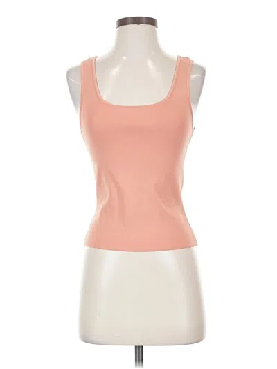 Pre-owned Assorted Brands Tank Top Orange Strapless Neckline Tops