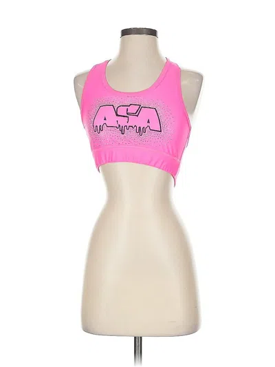 Pre-owned Assorted Brands Tank Top Pink Halter Neckline Tops
