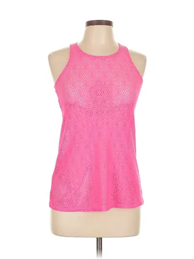 Pre-owned Assorted Brands Tank Top Pink Halter Neckline Tops