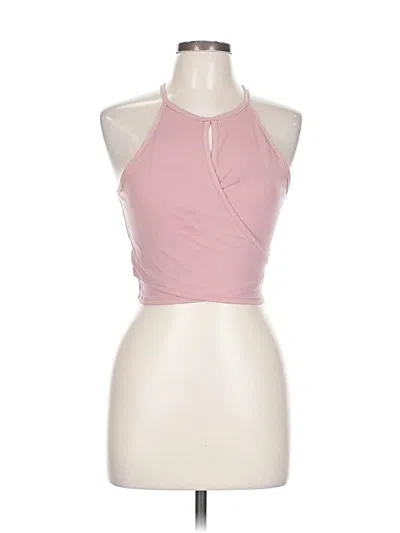 Pre-owned Assorted Brands Tank Top Pink Halter Neckline Tops