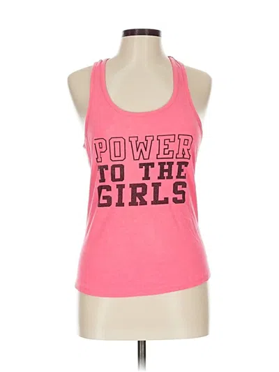 Pre-owned Assorted Brands Tank Top Pink Halter Neckline Tops