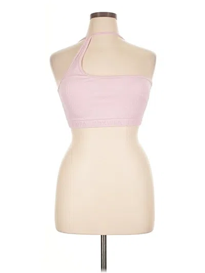 Pre-owned Assorted Brands Tank Top Pink Halter Neckline Tops