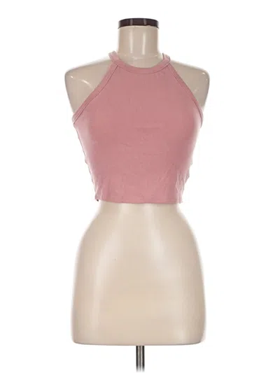 Pre-owned Assorted Brands Tank Top Pink Halter Neckline Tops