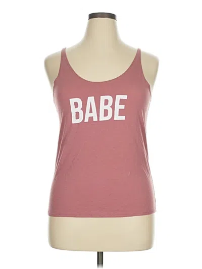 Pre-owned Assorted Brands Tank Top Pink Halter Neckline Tops