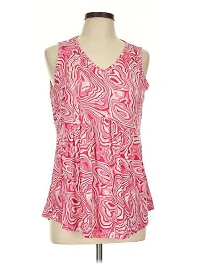 Pre-owned Assorted Brands Tank Top Pink Halter Neckline Tops