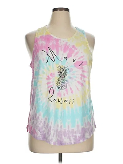 Pre-owned Assorted Brands Tank Top Pink Halter Neckline Tops