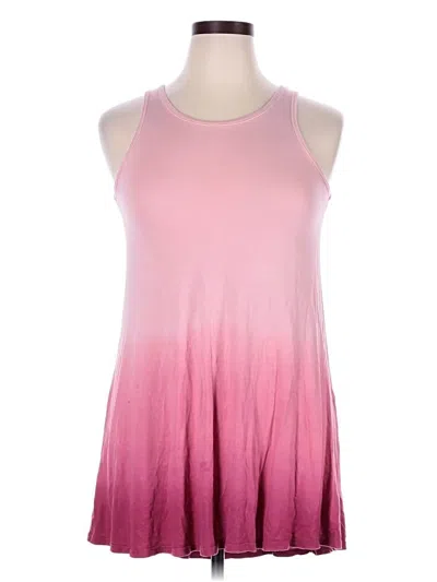 Pre-owned Assorted Brands Tank Top Pink Halter Neckline Tops