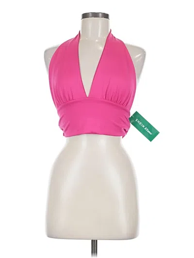 Pre-owned Assorted Brands Tank Top Pink Halter Neckline Tops