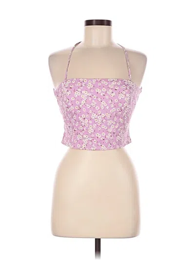 Pre-owned Assorted Brands Tank Top Pink Halter Neckline Tops