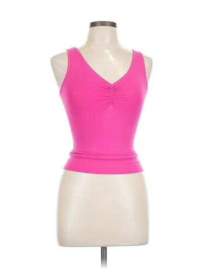 Pre-owned Assorted Brands Tank Top Pink Strapless Neckline Tops