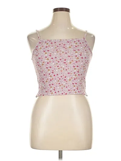 Pre-owned Assorted Brands Tank Top Pink Strapless Neckline Tops